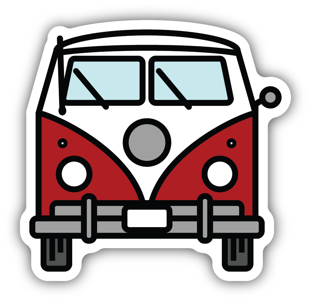 Bus Front View Sticker