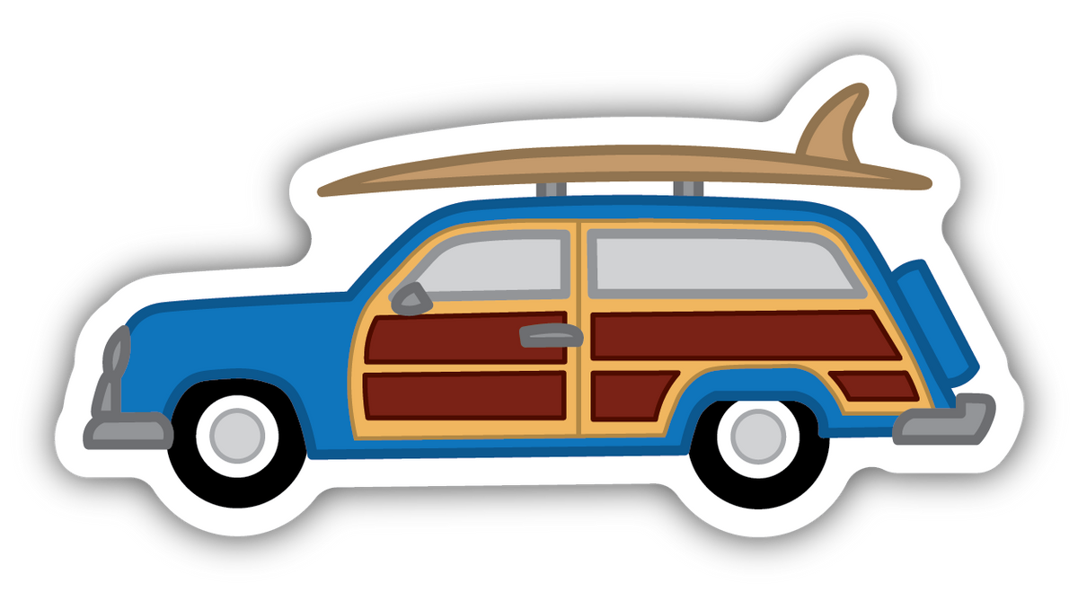Woodie Wagon Sticker