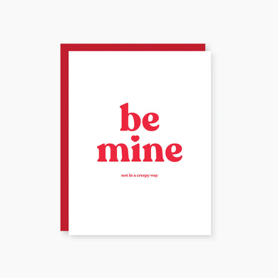 Be Mine Valentine's Day Greeting Card