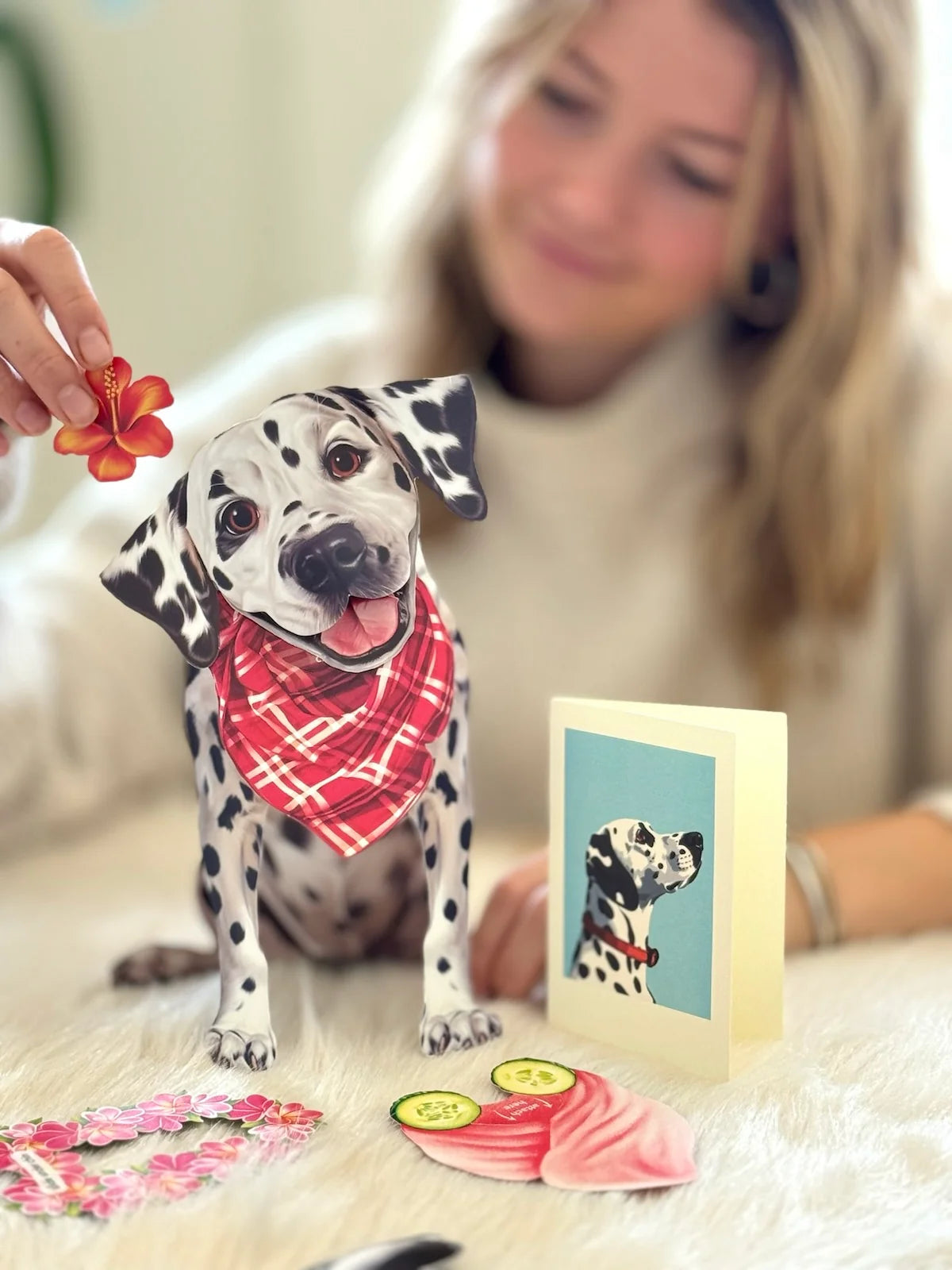 Dalmatian Pop-Up Pet Greeting Card