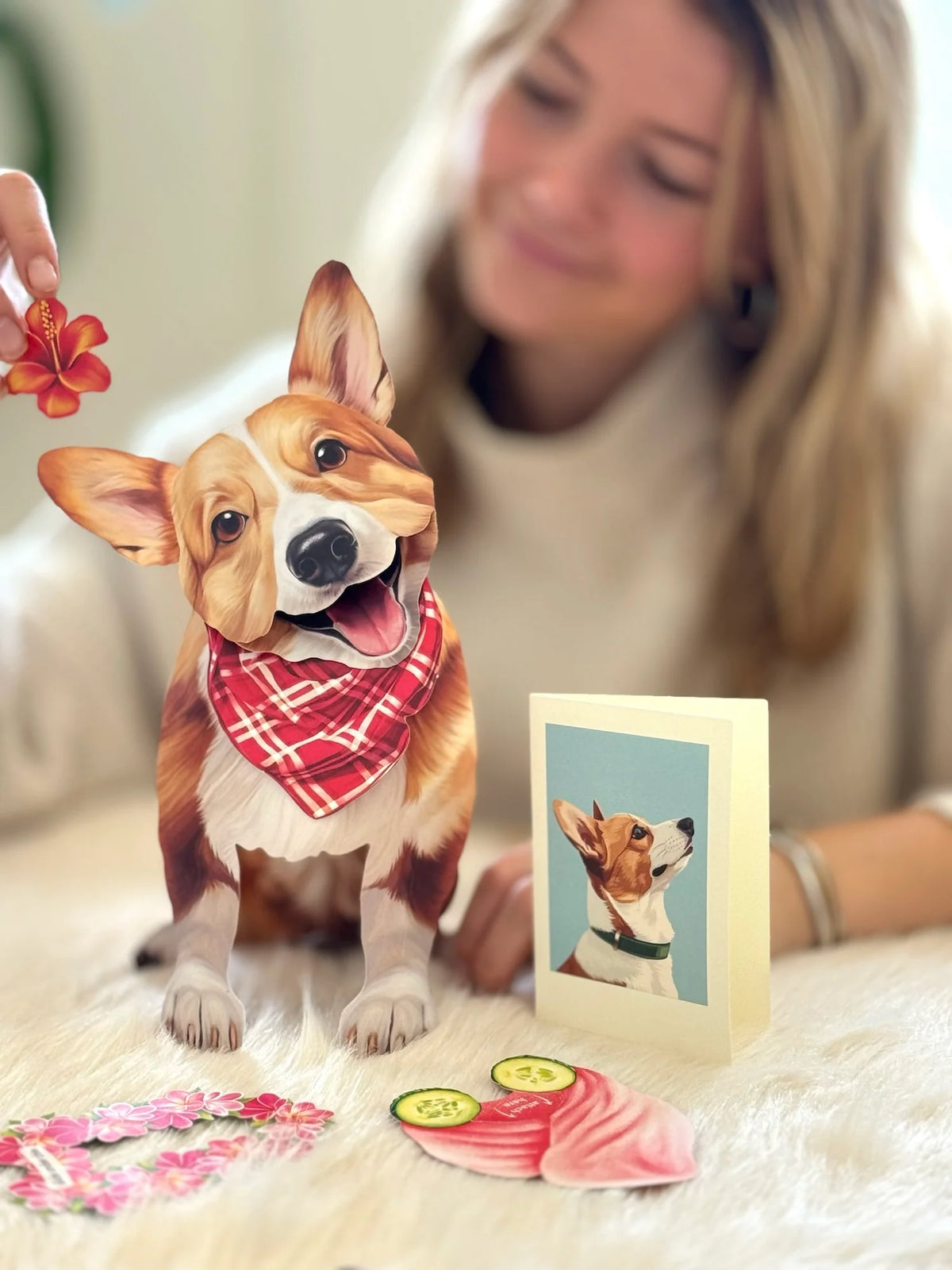 Corgi Pop-Up Pet Greeting Card