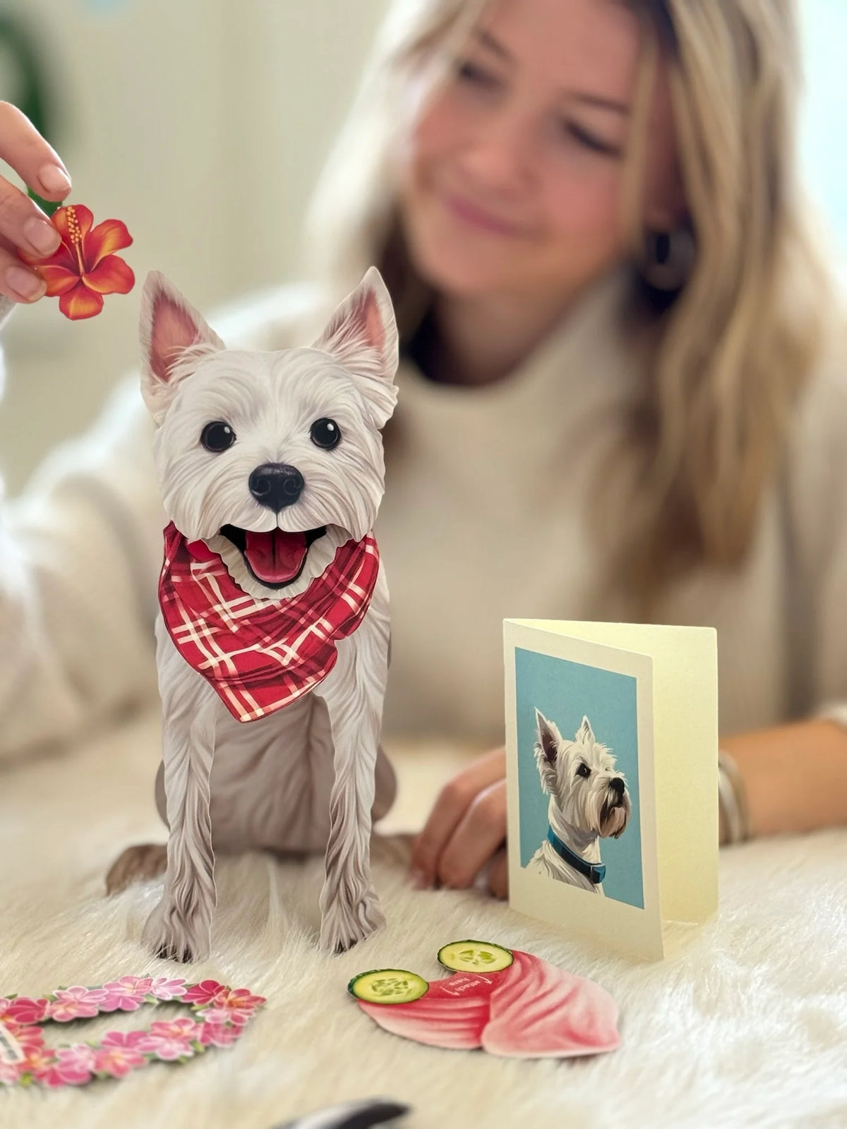 Westie Pop-Up Pet Greeting Card