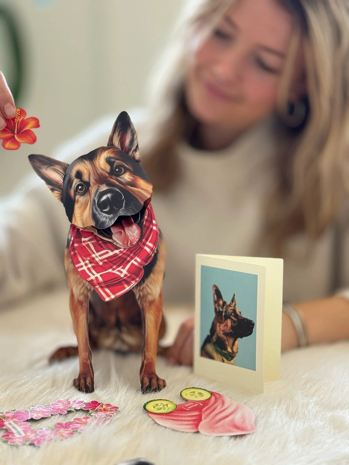 German Shepherd Pop-Up Pet Greeting Card