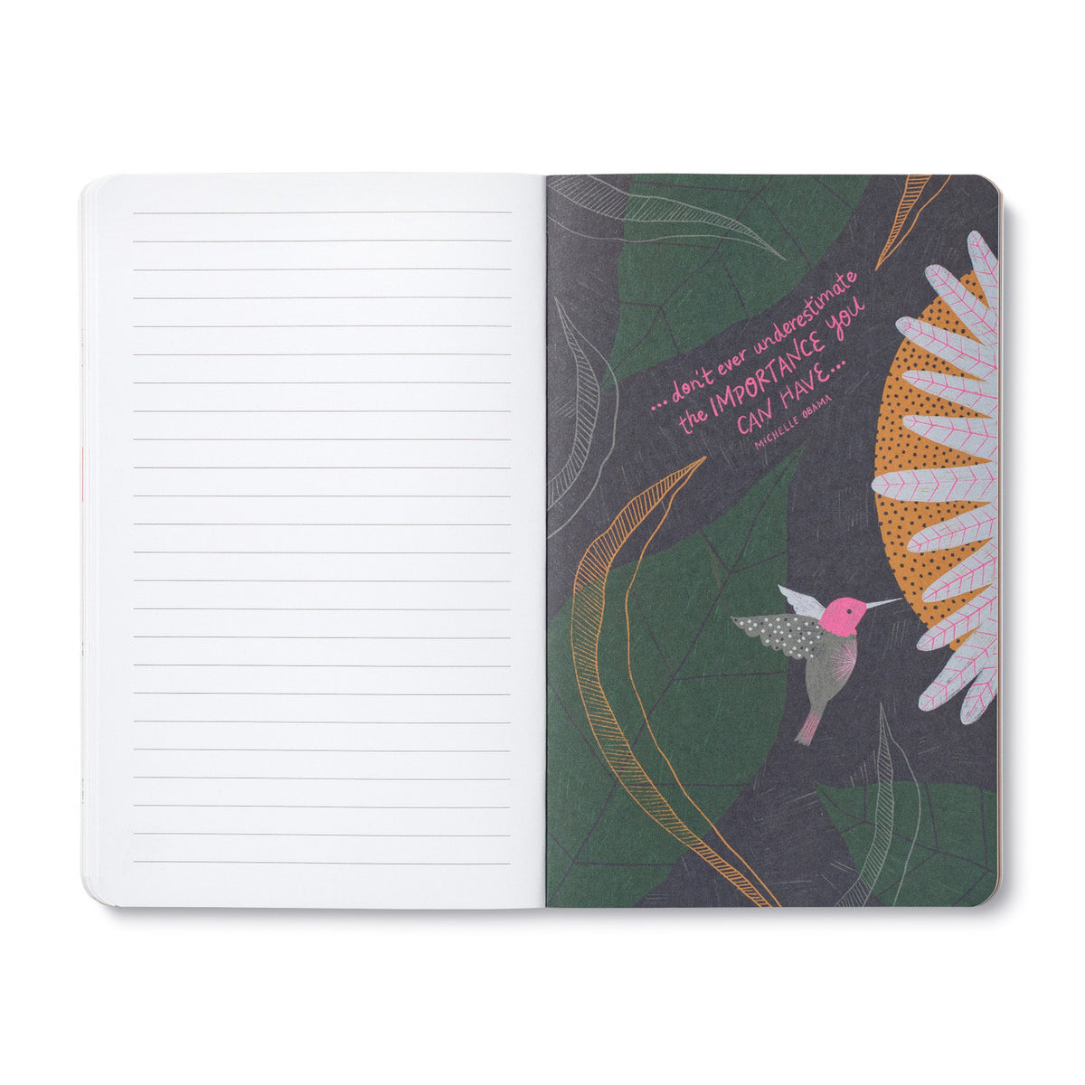 &quot;We Can Begin By Doing Small Things...&quot; — Grace Lee Boggs Write Now Softcover Journal