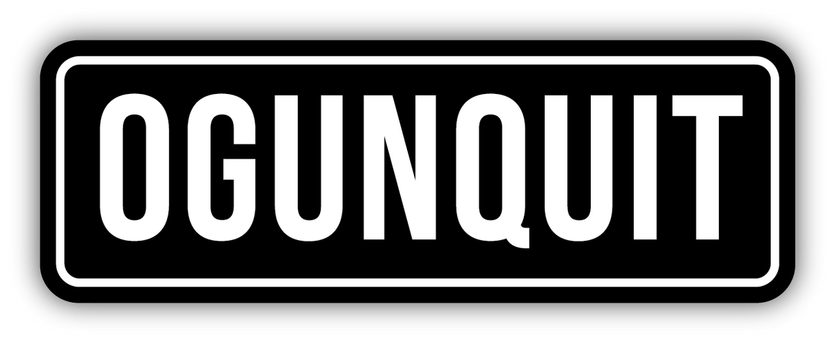 Ogunquit Black &amp; White Sticker