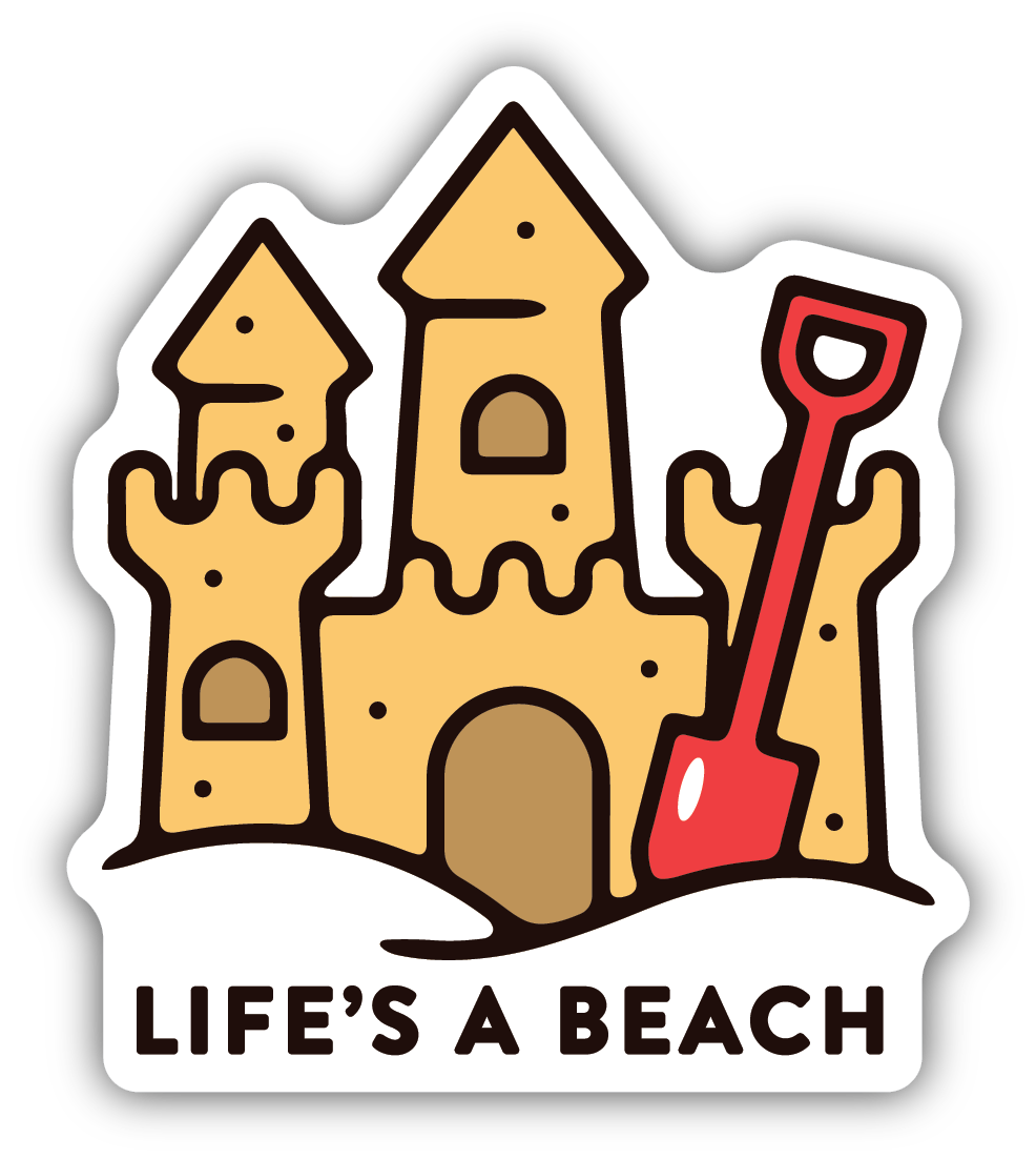 Life&#39;s A Beach Sticker