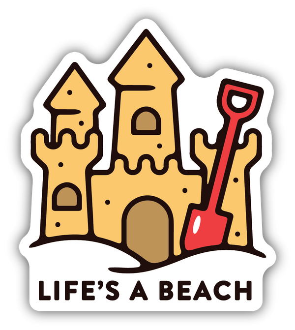 Life's A Beach Sticker - Spoiled Rotten