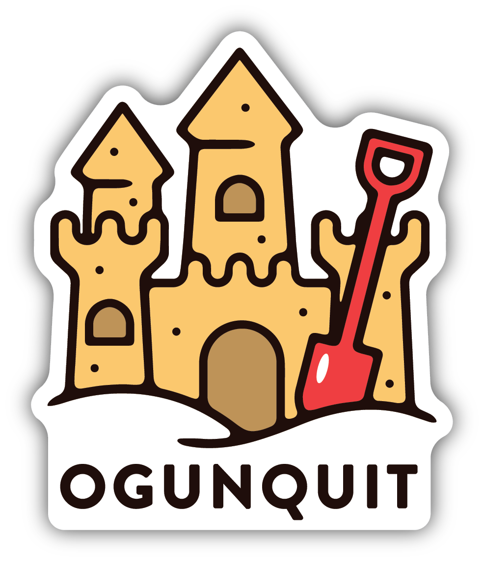 Ogunquit Sandcastle Sticker