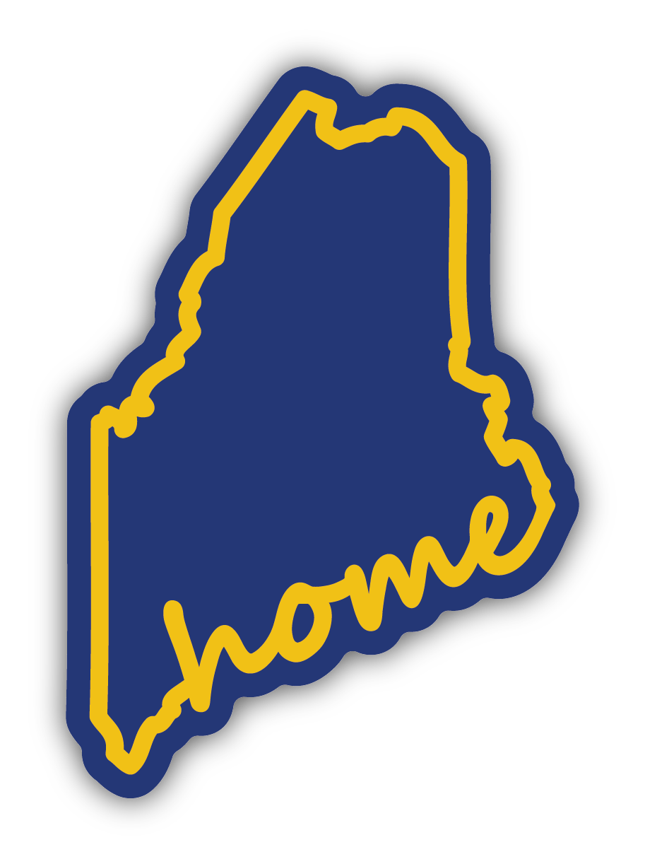 Maine Home Outline Sticker