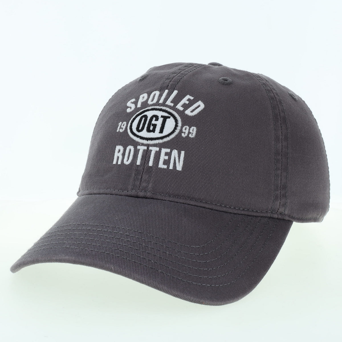 Spoiled Rotten Dark Grey Relaxed Twill Hat