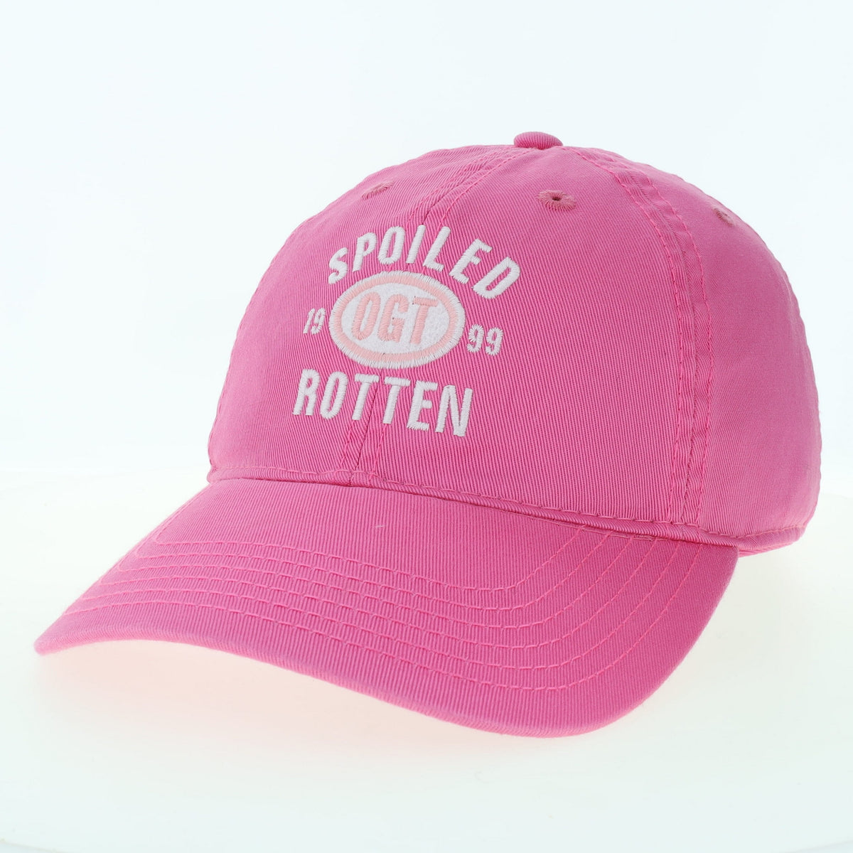 Spoiled Rotten Dark Pink Youth Relaxed Twill Hat