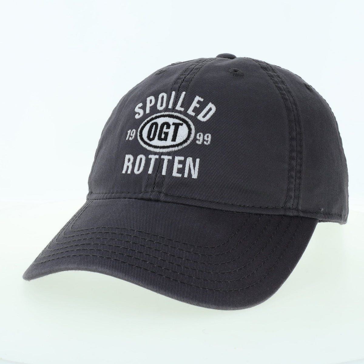 Spoiled Rotten Dark Grey Youth Relaxed Twill Hat