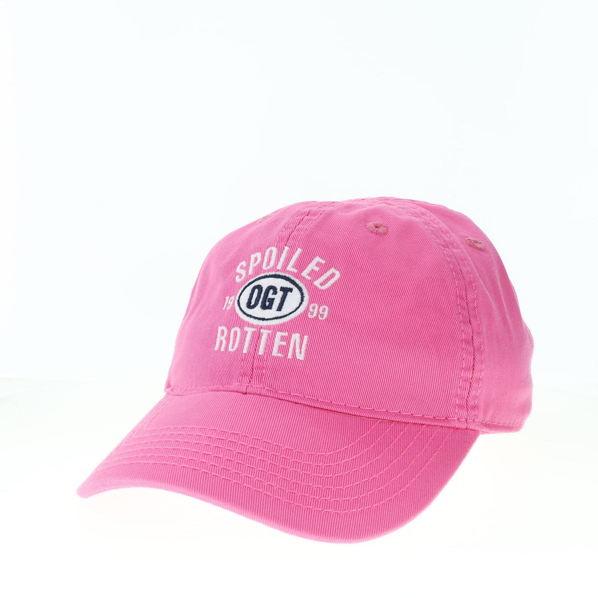 Spoiled Rotten Dark Pink Toddler Relaxed Twill Hat