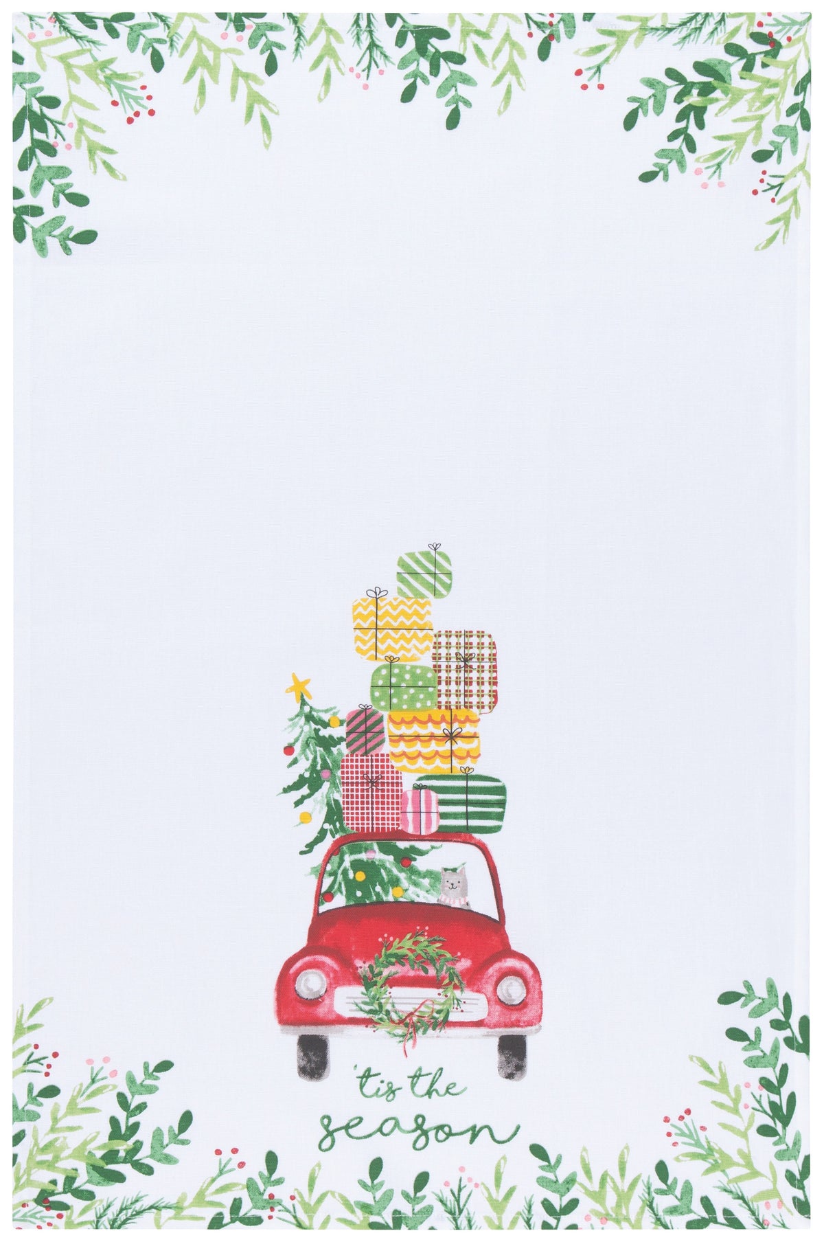 Winter Wheels Tea Towels Set of 2