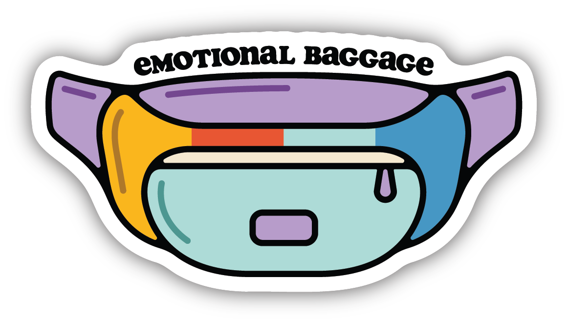 Emotional Baggage Fanny Pack Sticker