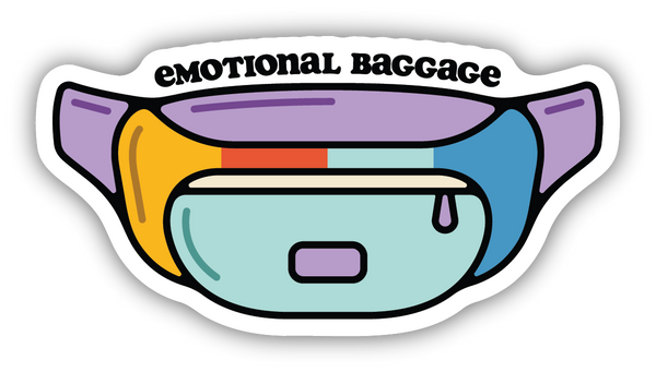 Emotional Baggage Fanny Pack Sticker - Spoiled Rotten