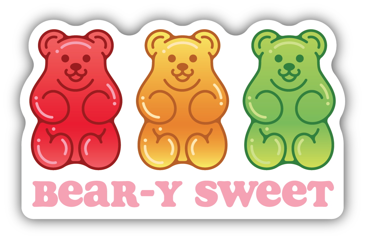 Beary Sweet Gummy Bears Sticker