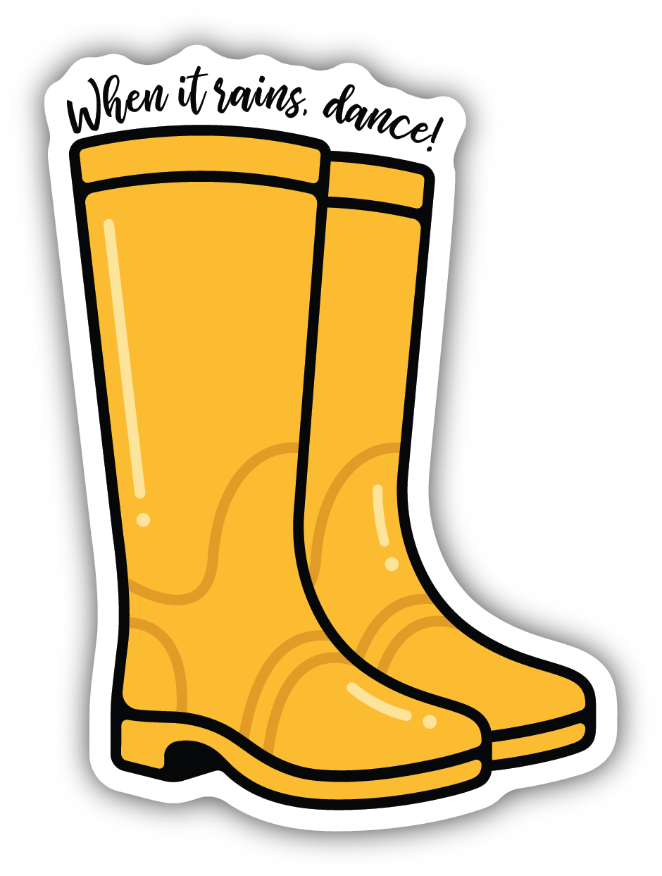 When It Rains Dance Sticker