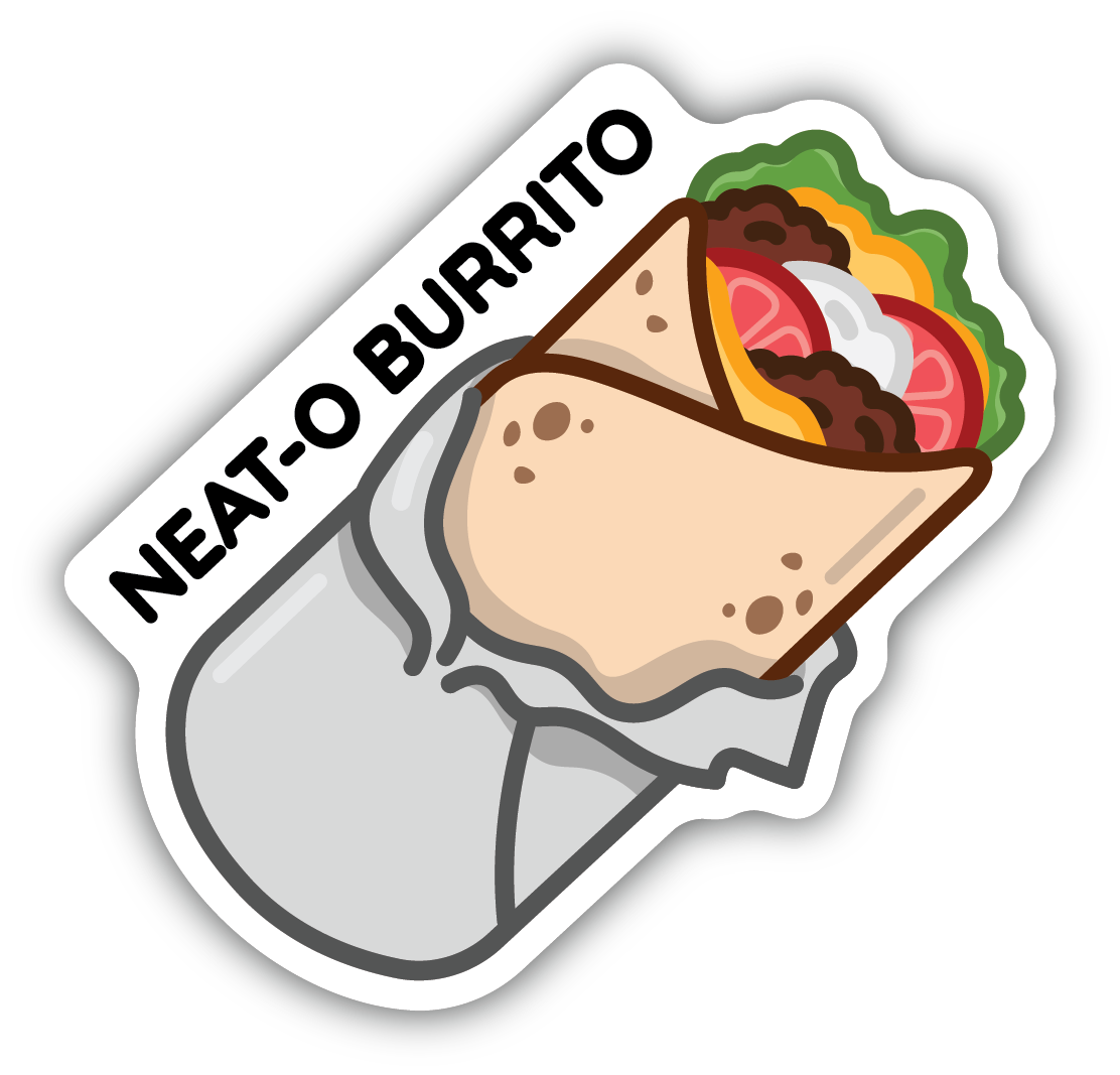 Neato Burrito Sticker