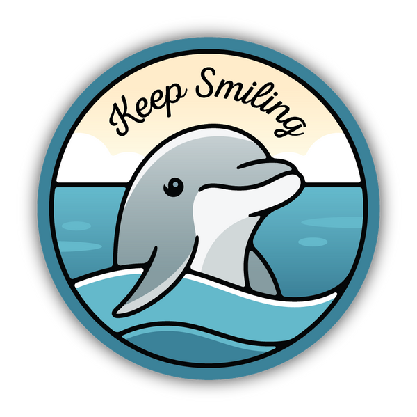 Keep Smiling Sticker - Spoiled Rotten