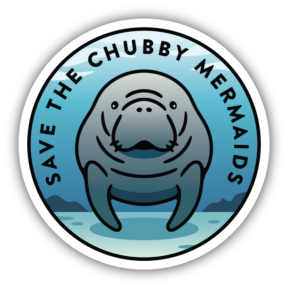 Save The Chubby Mermaids Sticker
