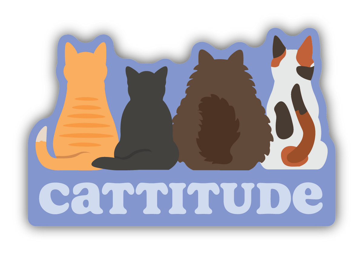 Cattitude Sticker
