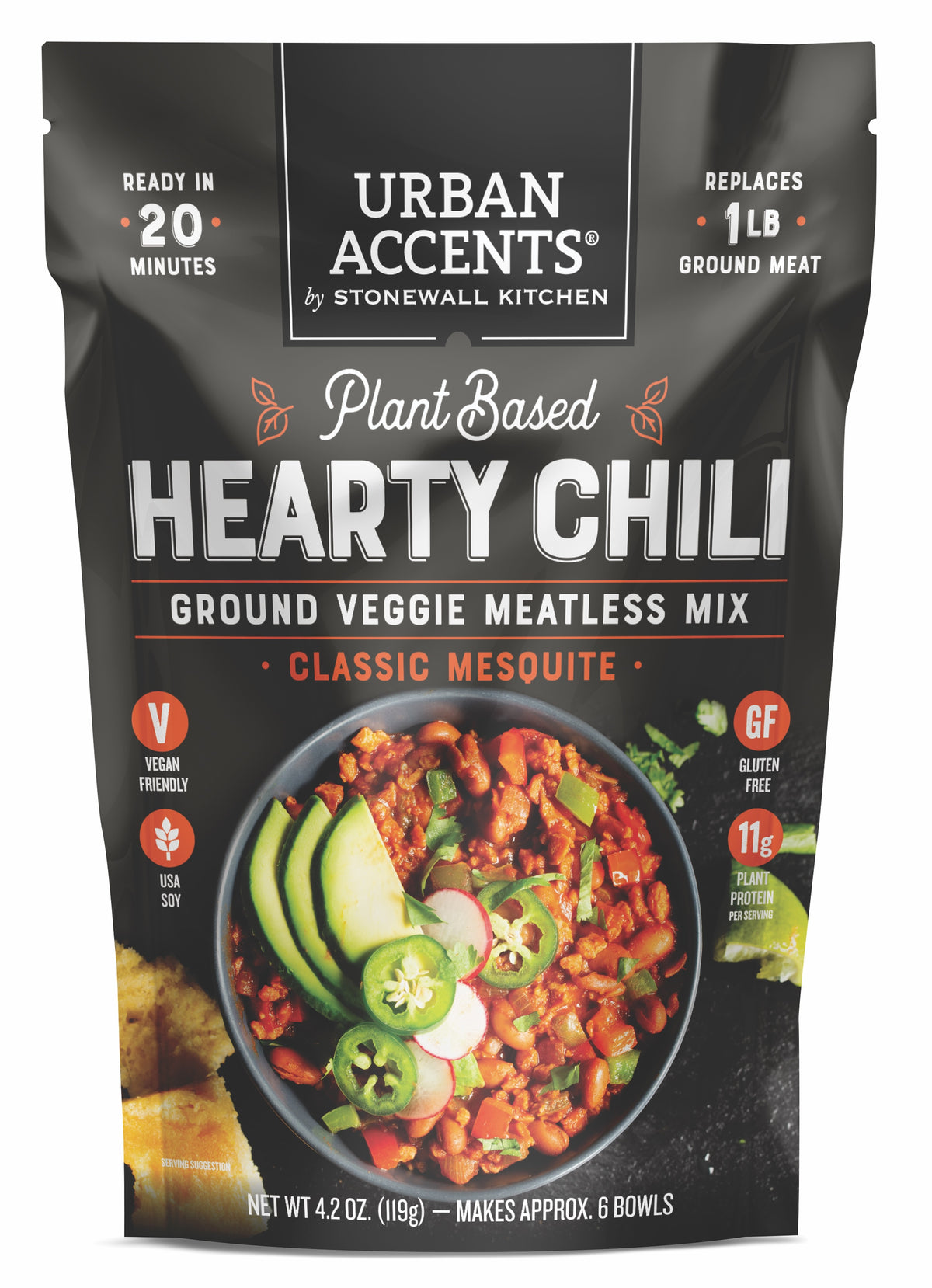 Hearty Chili Classic Mesquite Meatless Mix