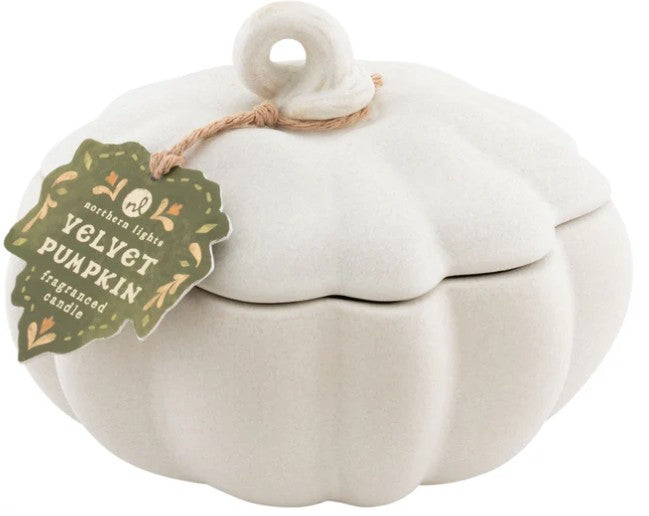 Grateful Glow White Pumpkin Candle