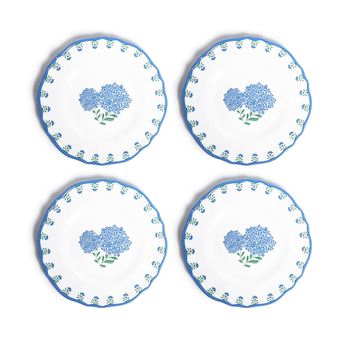 Hydrangea Melamine Salad/Dessert Plate