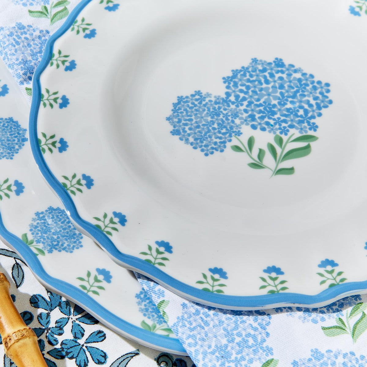 Hydrangea Melamine Salad/Dessert Plate