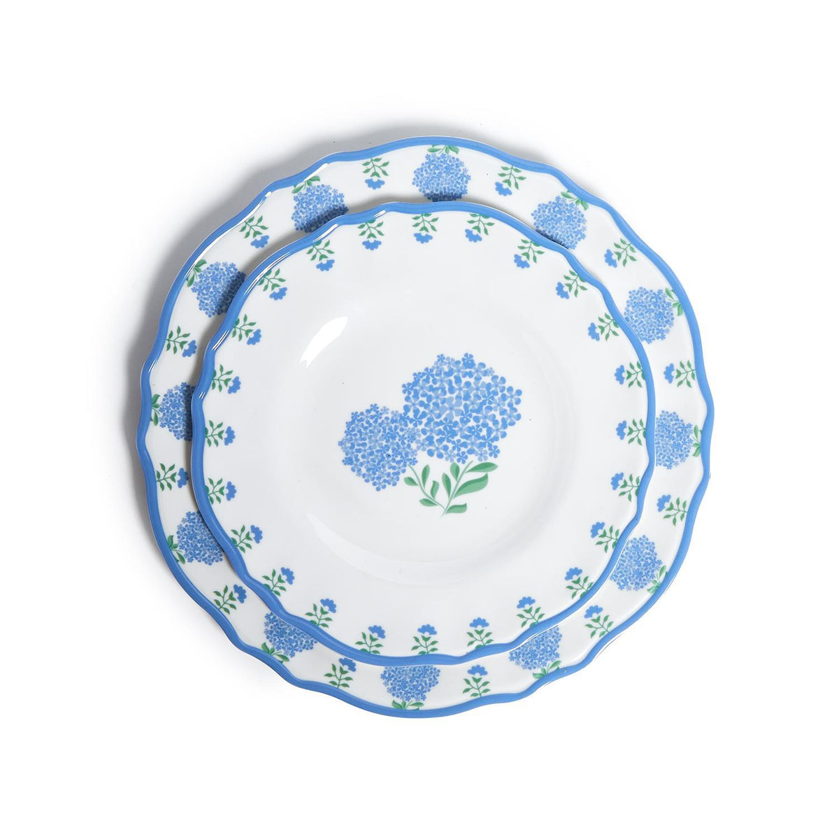 Hydrangea Melamine Salad/Dessert Plate