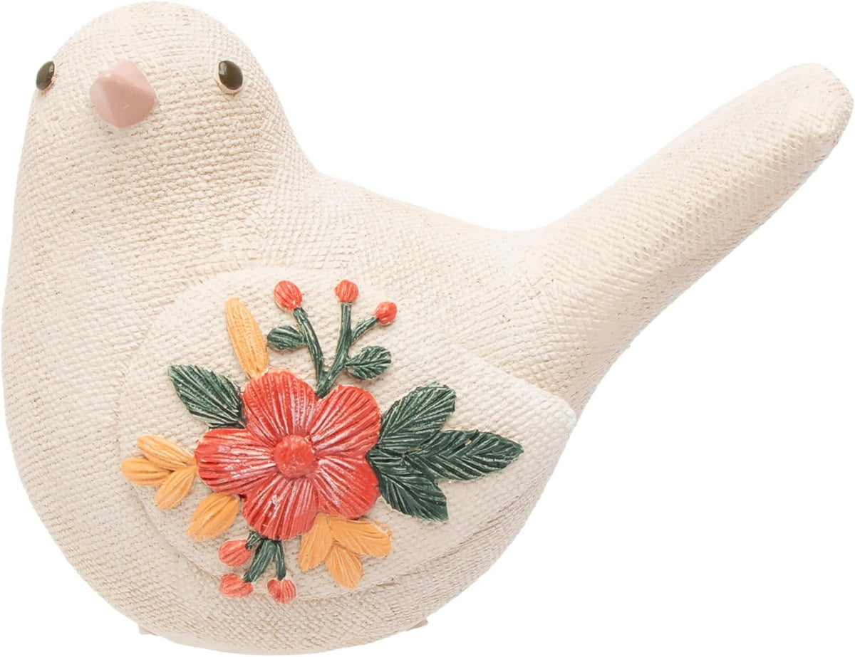 Floral Embossed Birds