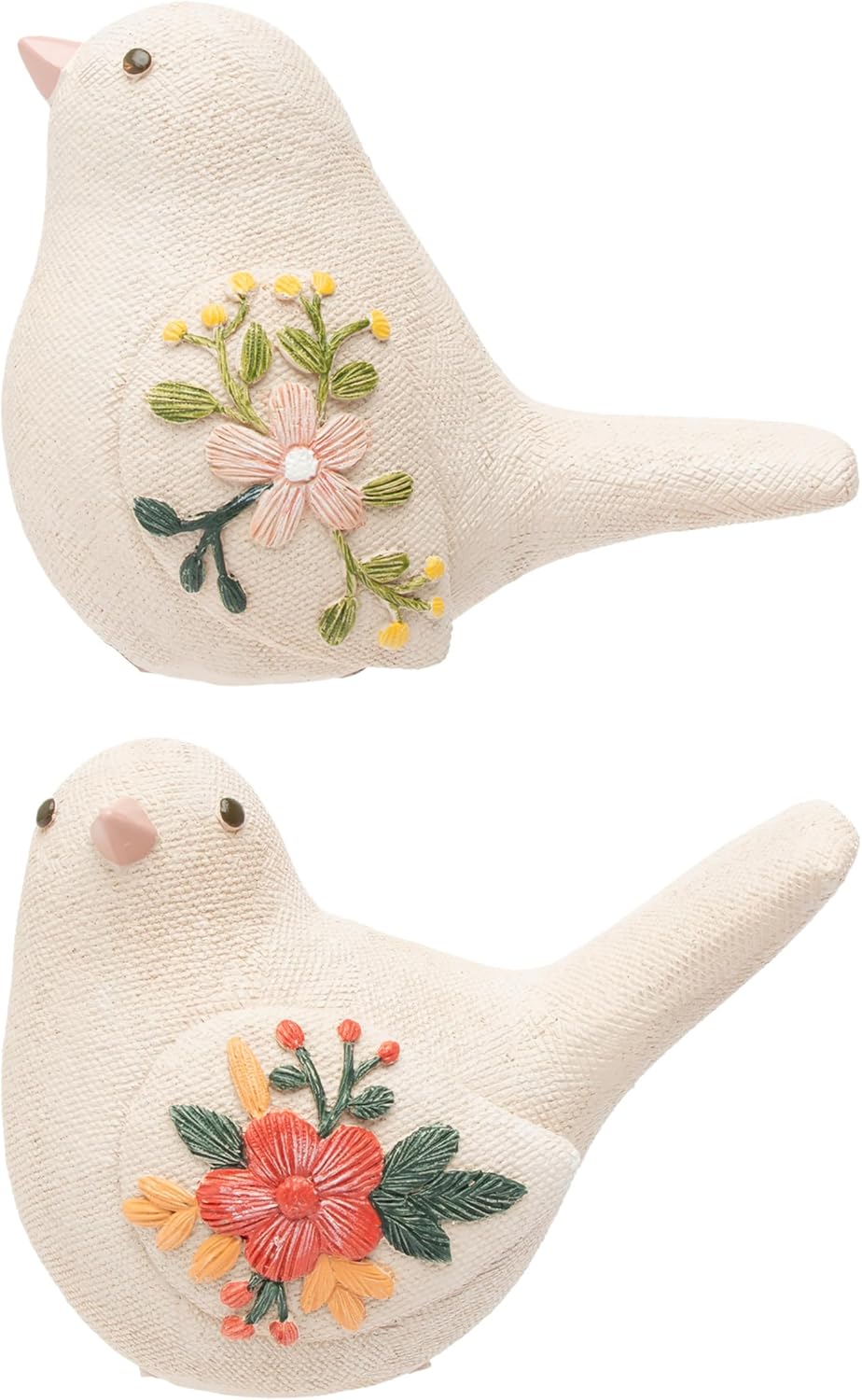 Floral Embossed Birds