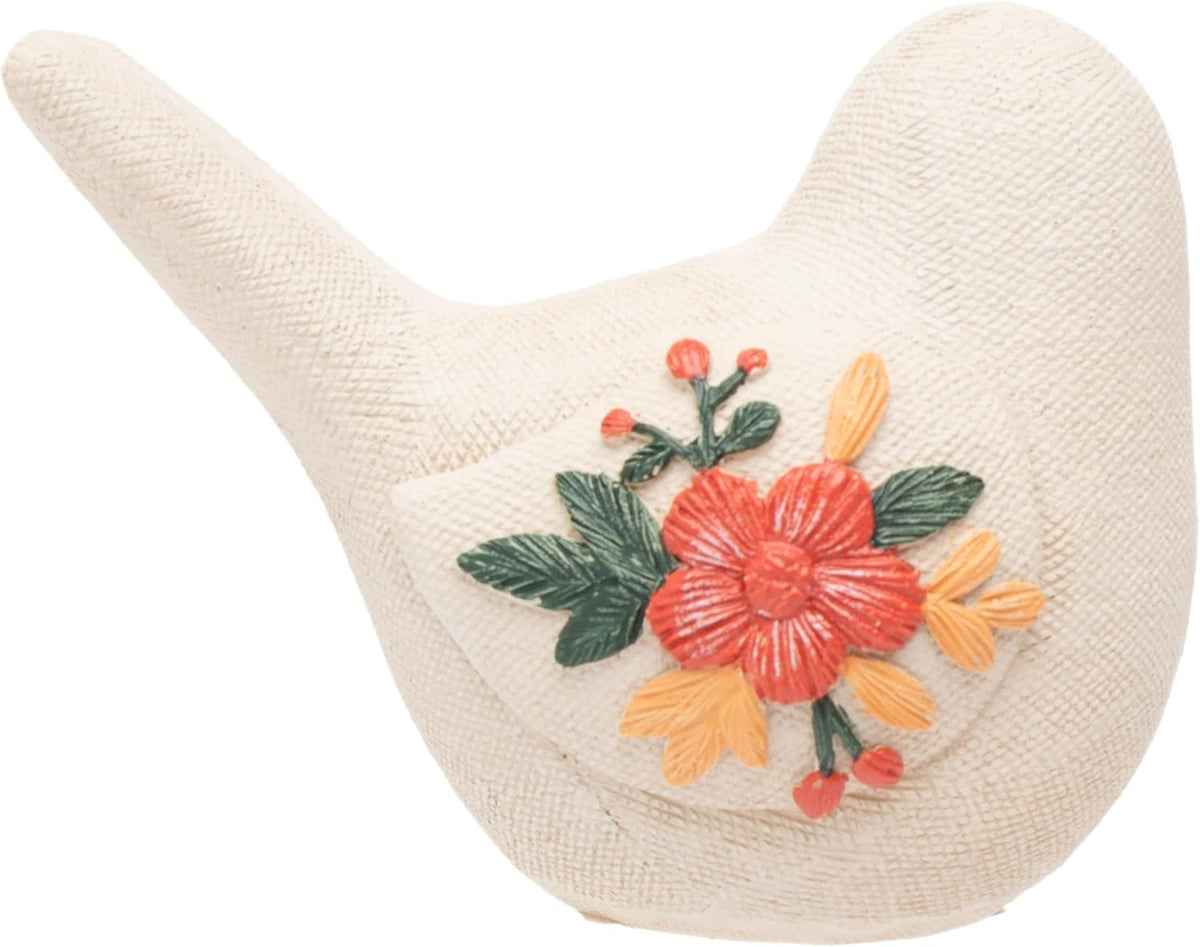 Floral Embossed Birds
