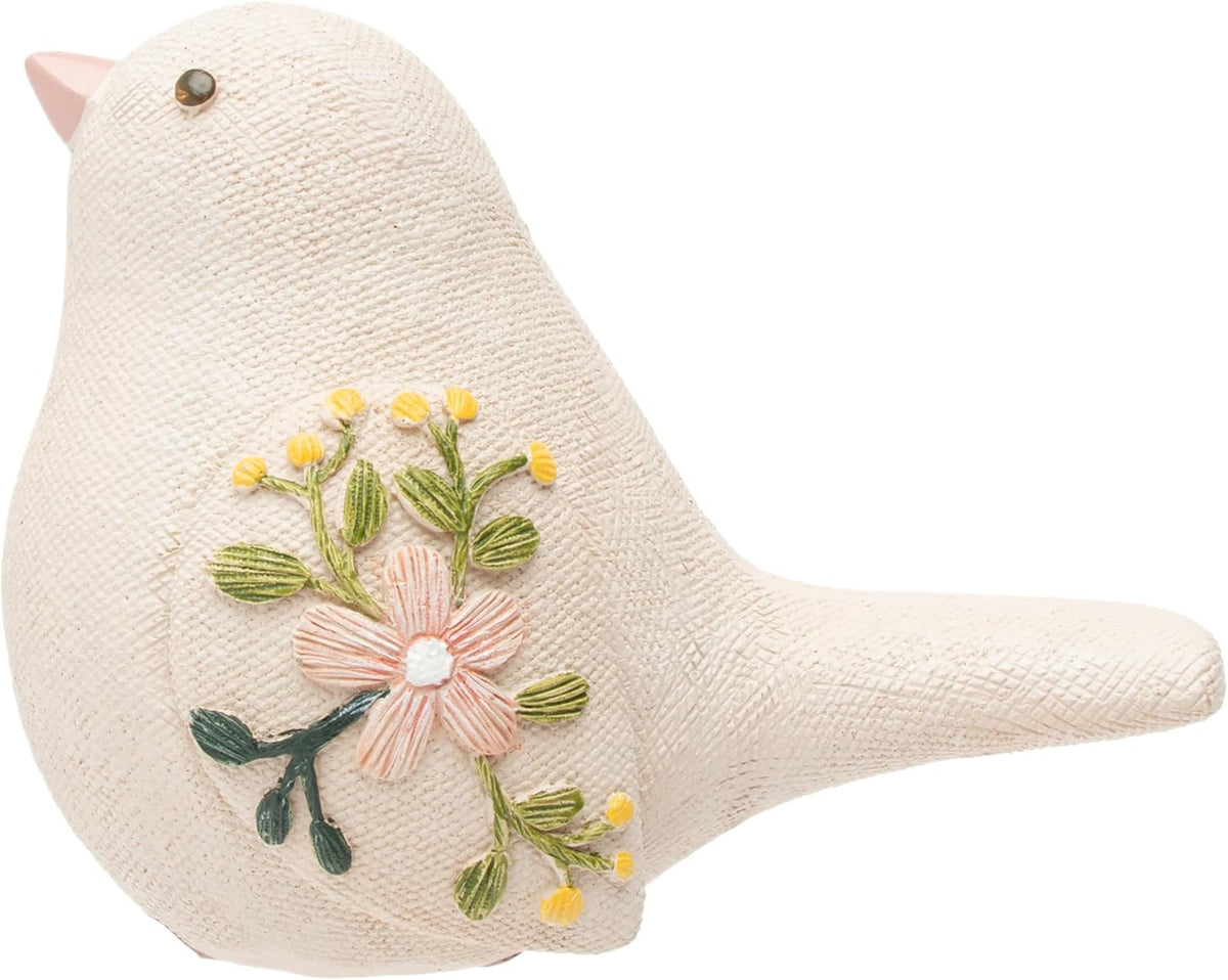 Floral Embossed Birds
