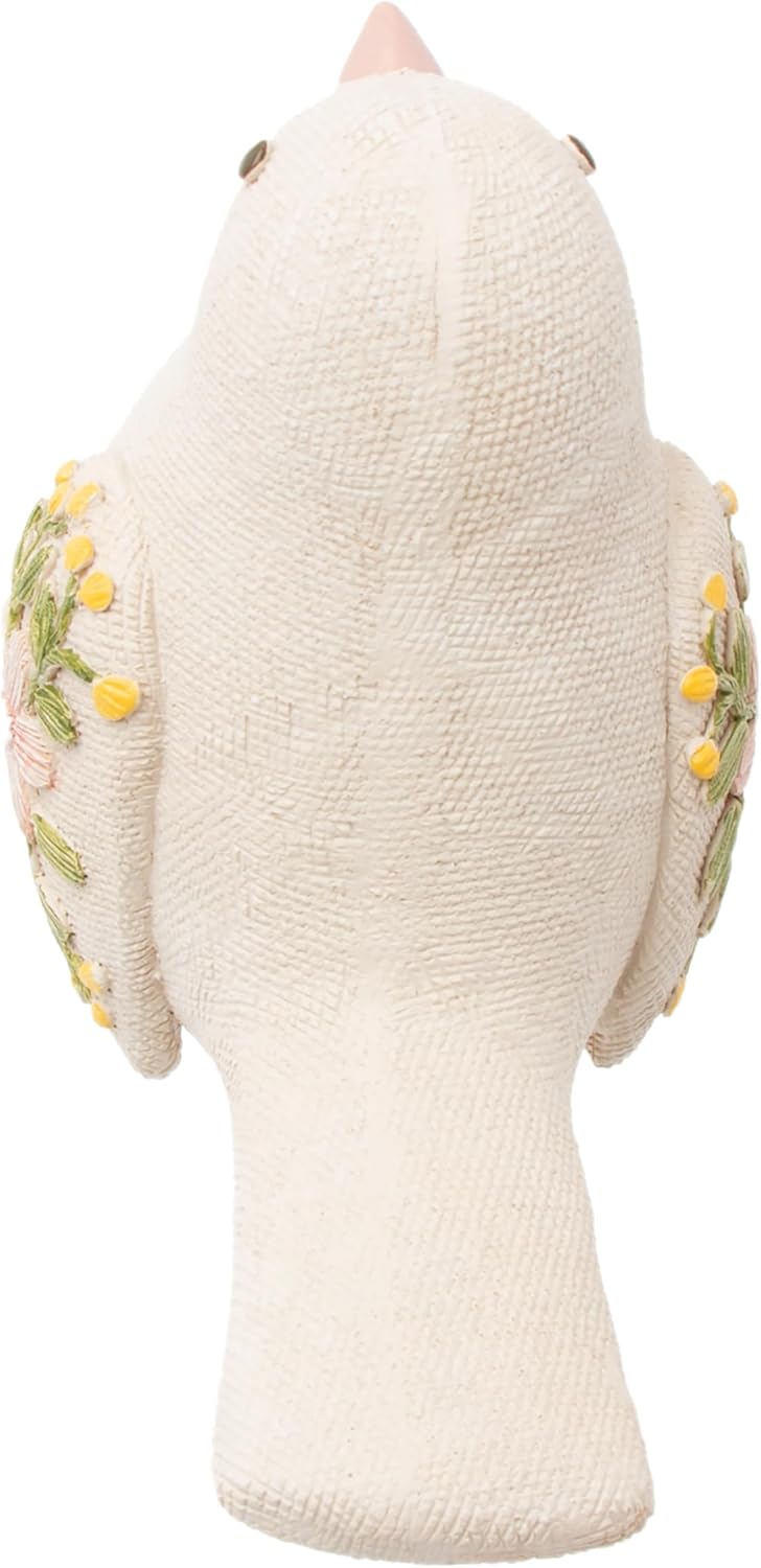 Floral Embossed Birds