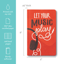 Load image into Gallery viewer, Let Your Music Play Write Now Softcover Journal