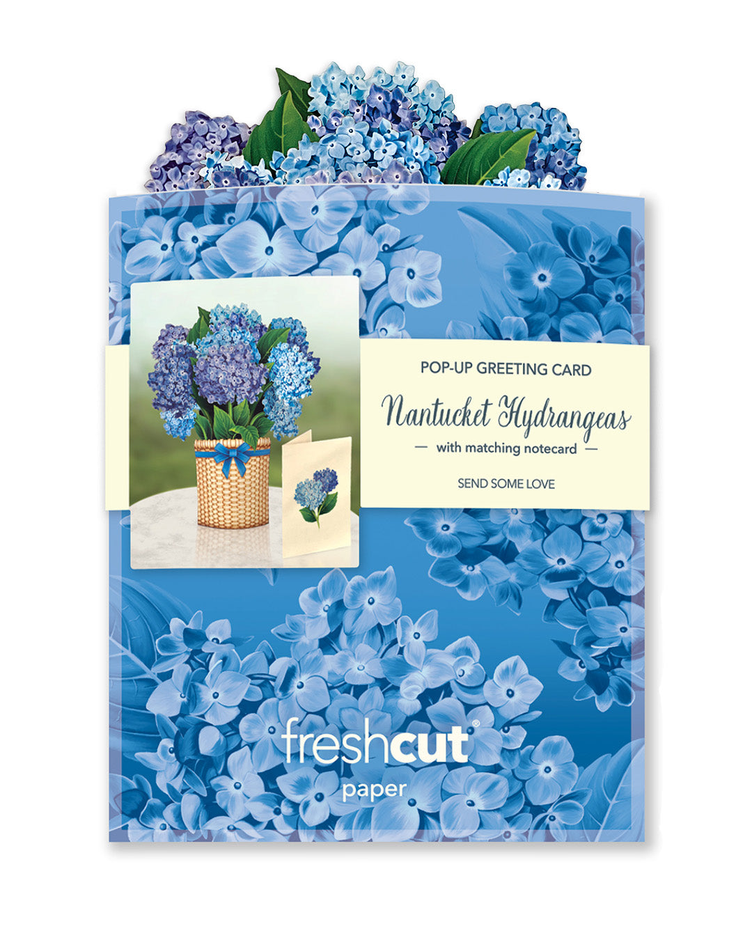 Mini Nantucket Hydrangeas Pop-Up Card