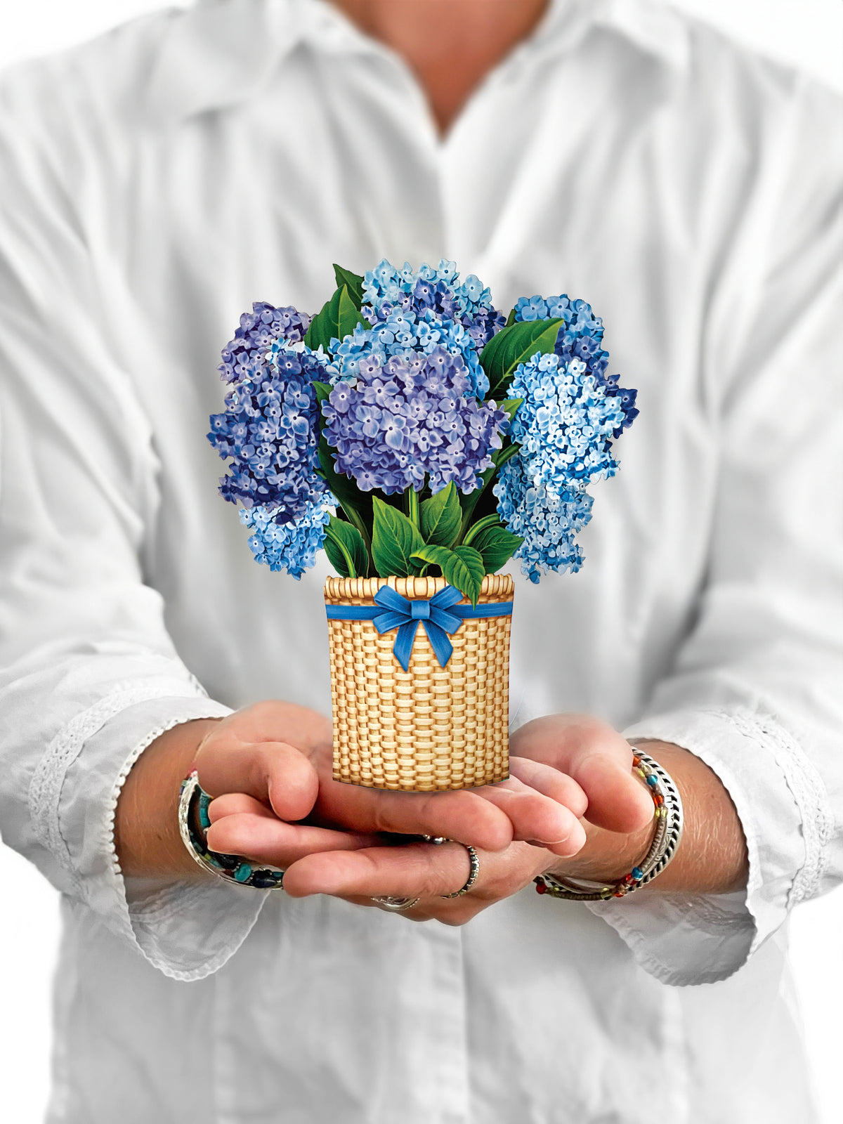 Mini Nantucket Hydrangeas Pop-Up Card