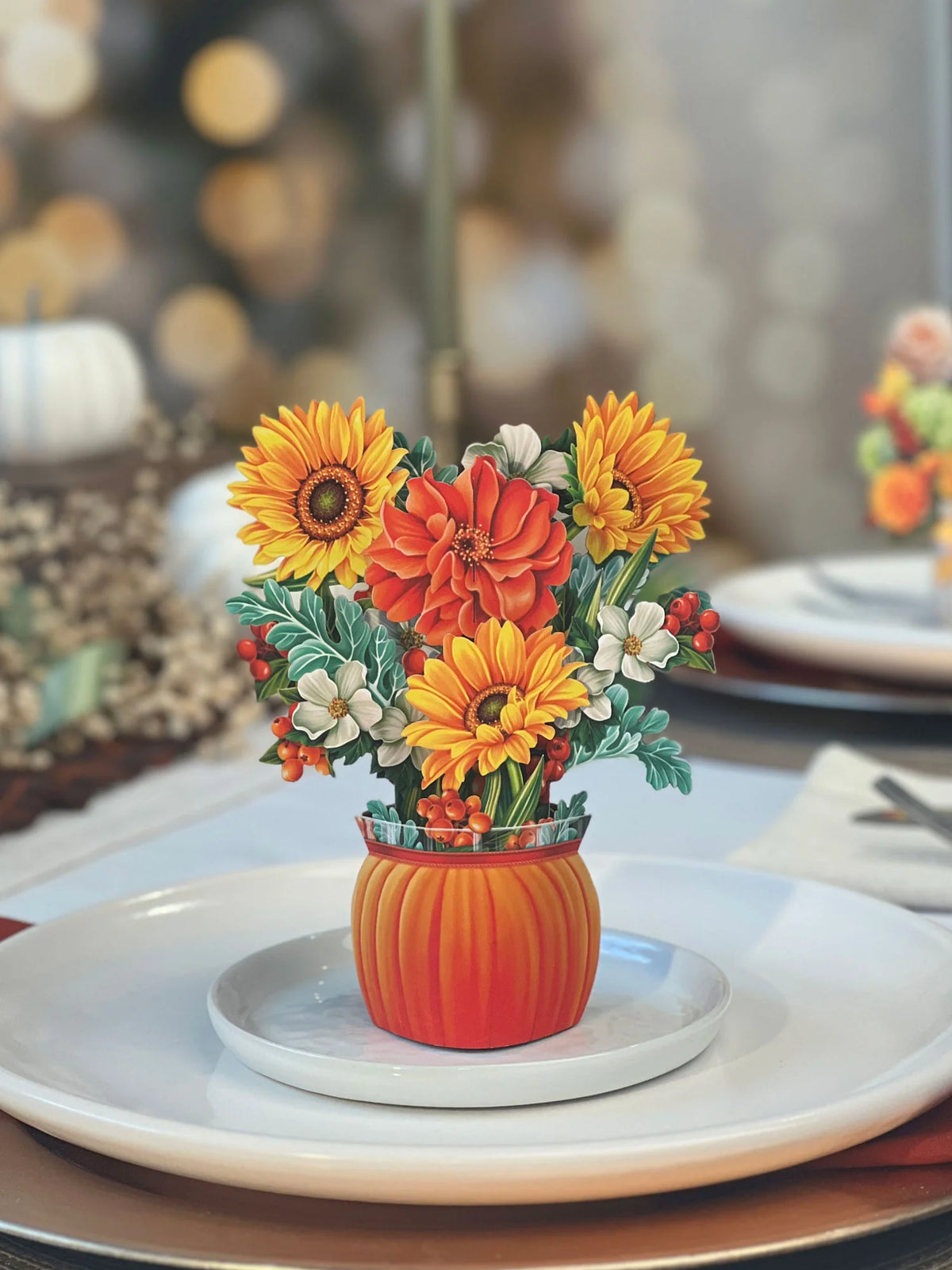 Mini Pumpkin Harvest Pop-Up Card