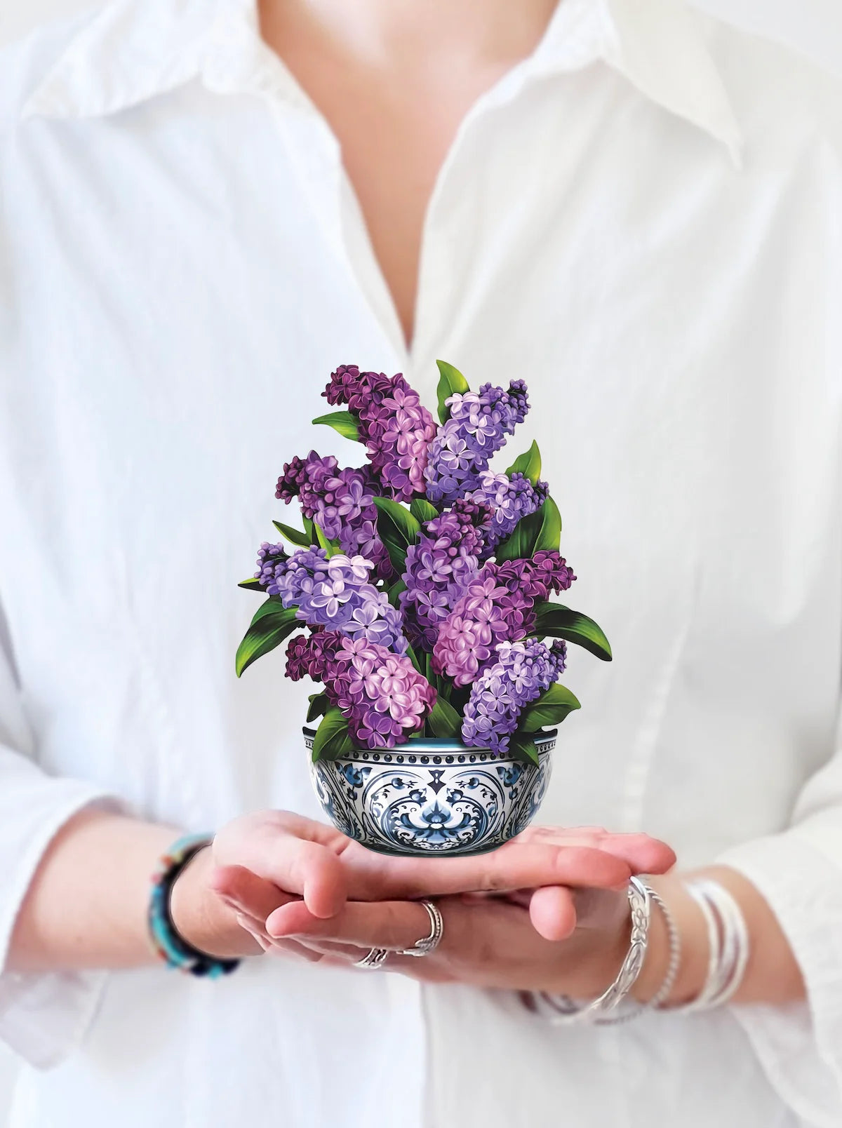 Mini Garden Lilacs Pop-Up Card