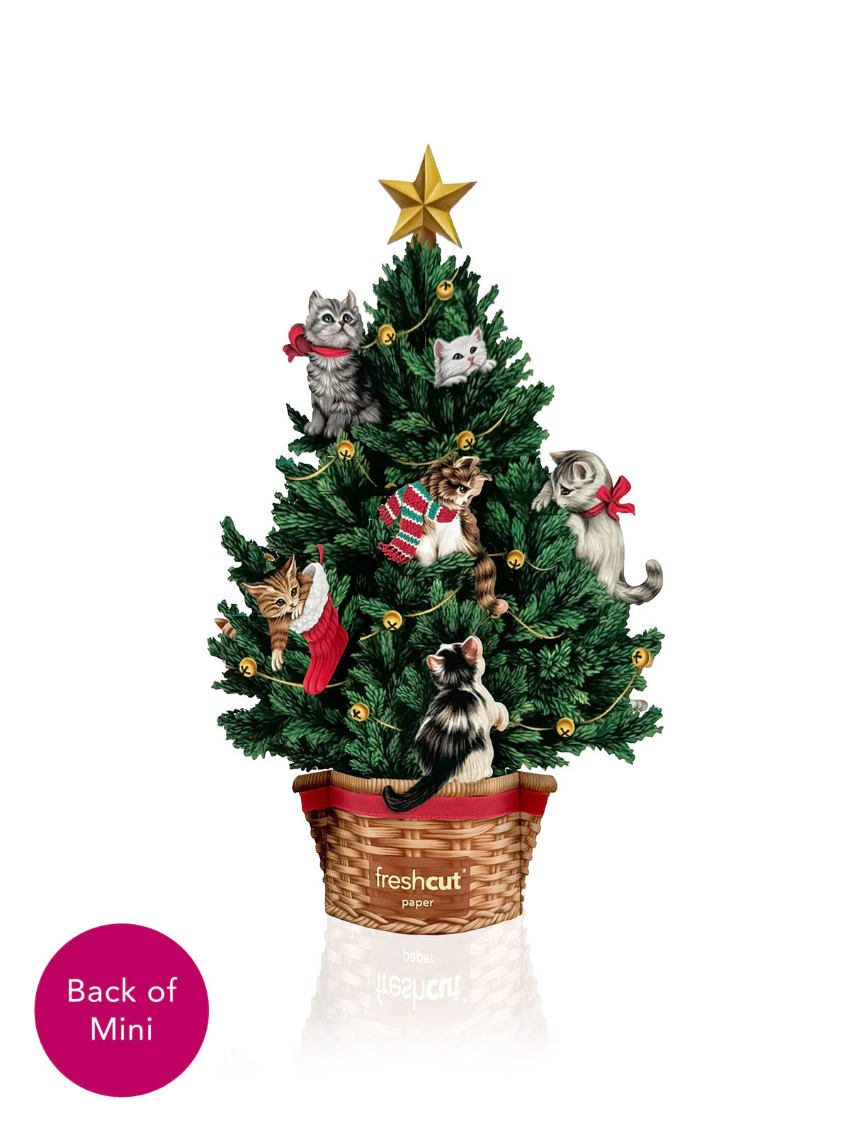 Mini Meowy Christmas Tree Pop-Up Card