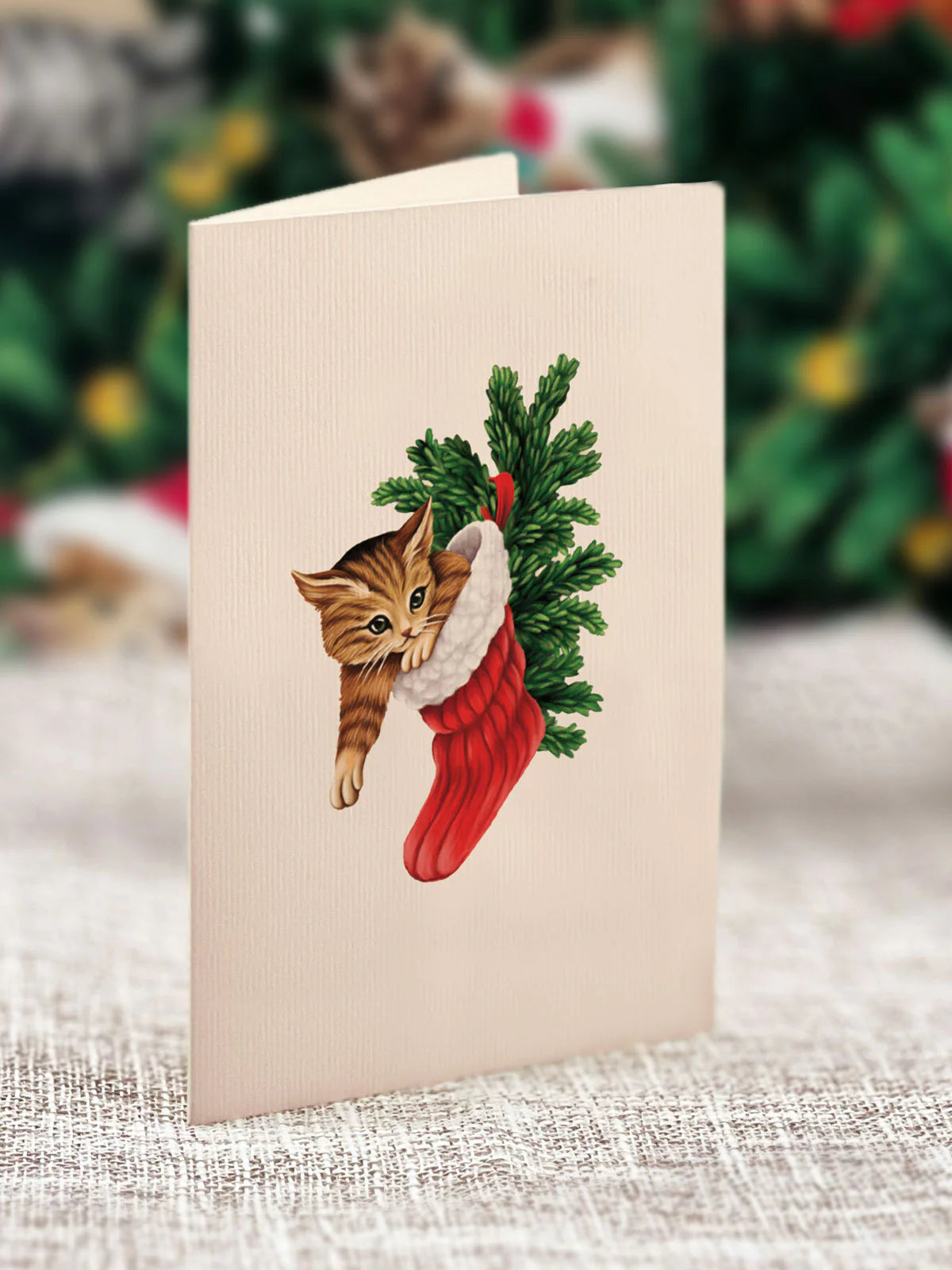 Mini Meowy Christmas Tree Pop-Up Card