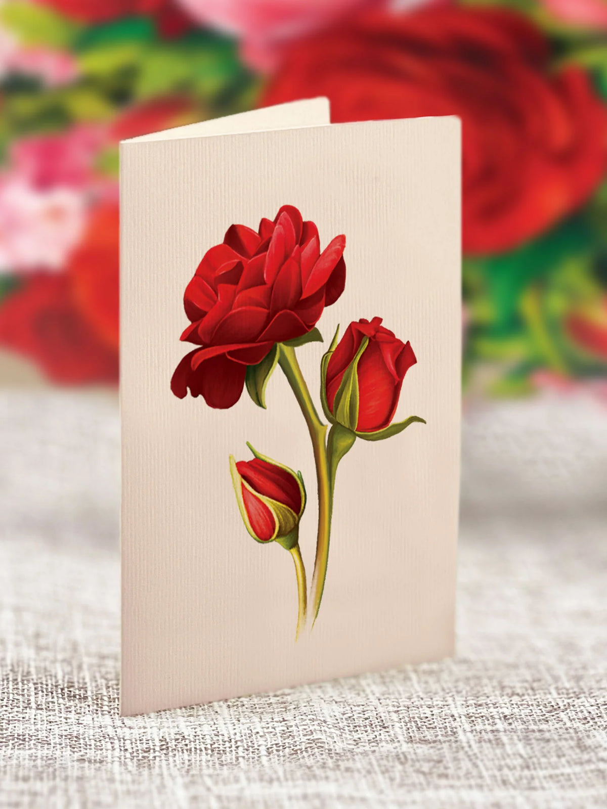 Mini Blooming Roses Pop-Up Card