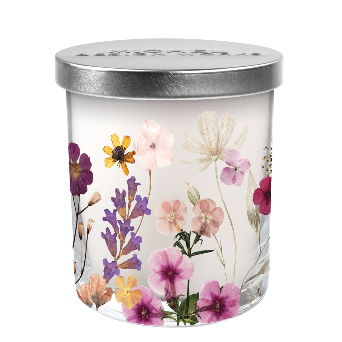 Pressed Flowers Candle