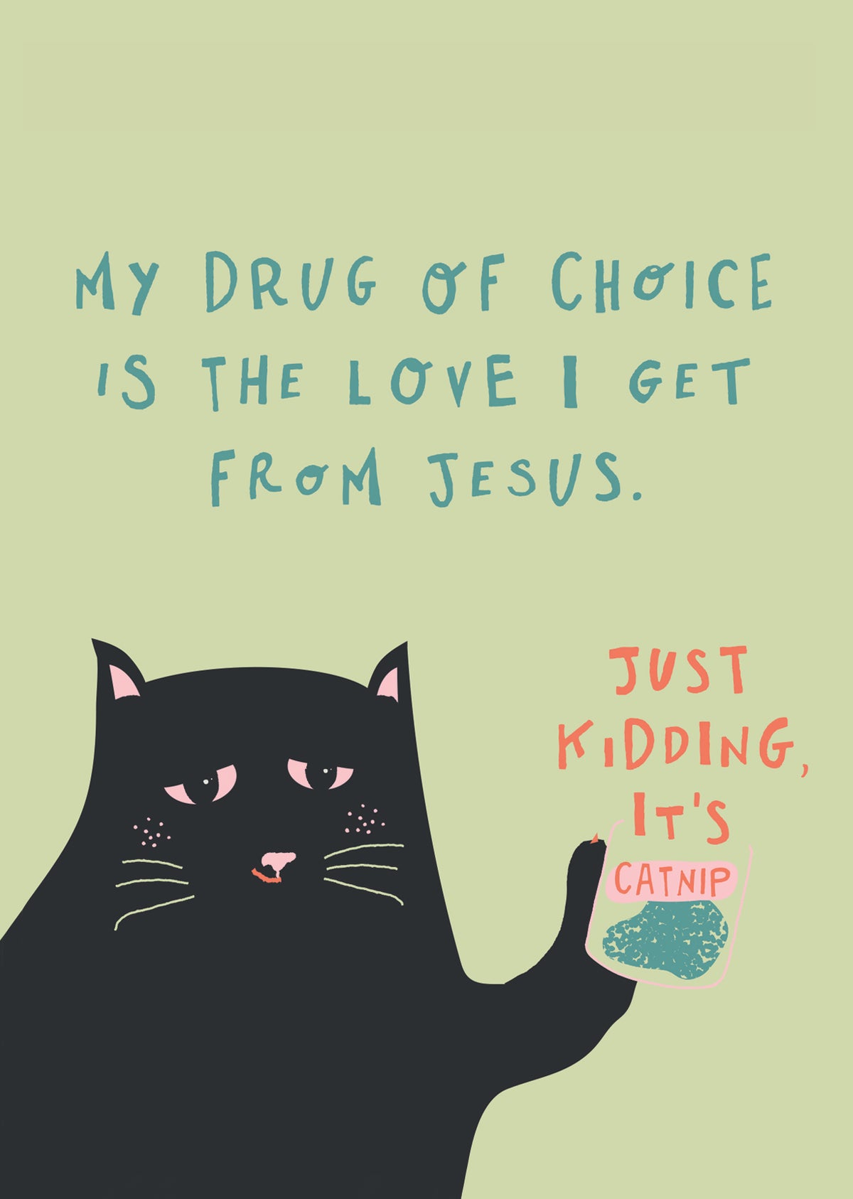 Catnip Greeting Card