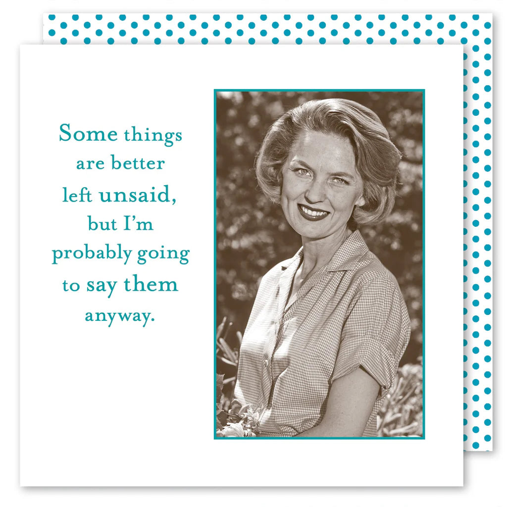 Better Left Unsaid Cocktail Napkins