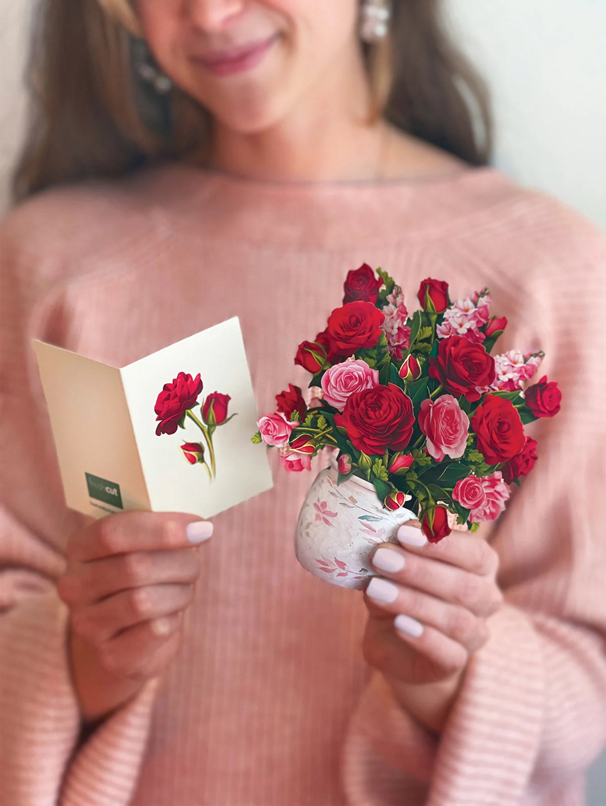 Mini Blooming Roses Pop-Up Card