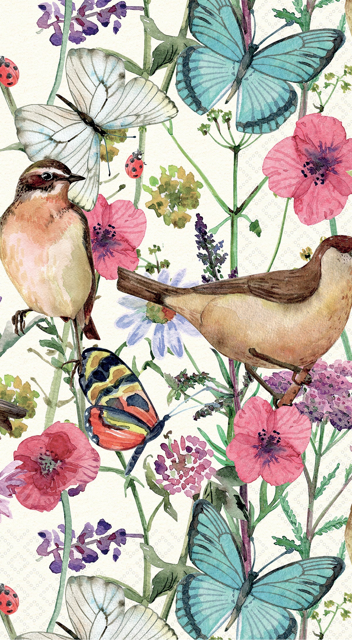 Birds in Spring Guest Towels