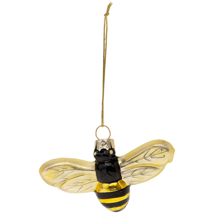 Bumblebee Glass Ornament